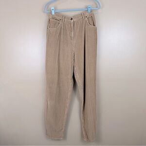 J Jill Tan Corduroy Carpenter Pants High Waisted Light Brown 10 Tall Grunge Y2K